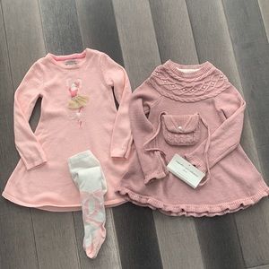 Toddler girl XS(4) sweater dress bundle